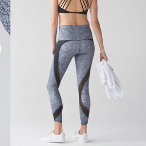 Lululemon Tranquil Tight in Rio Mist White/Black